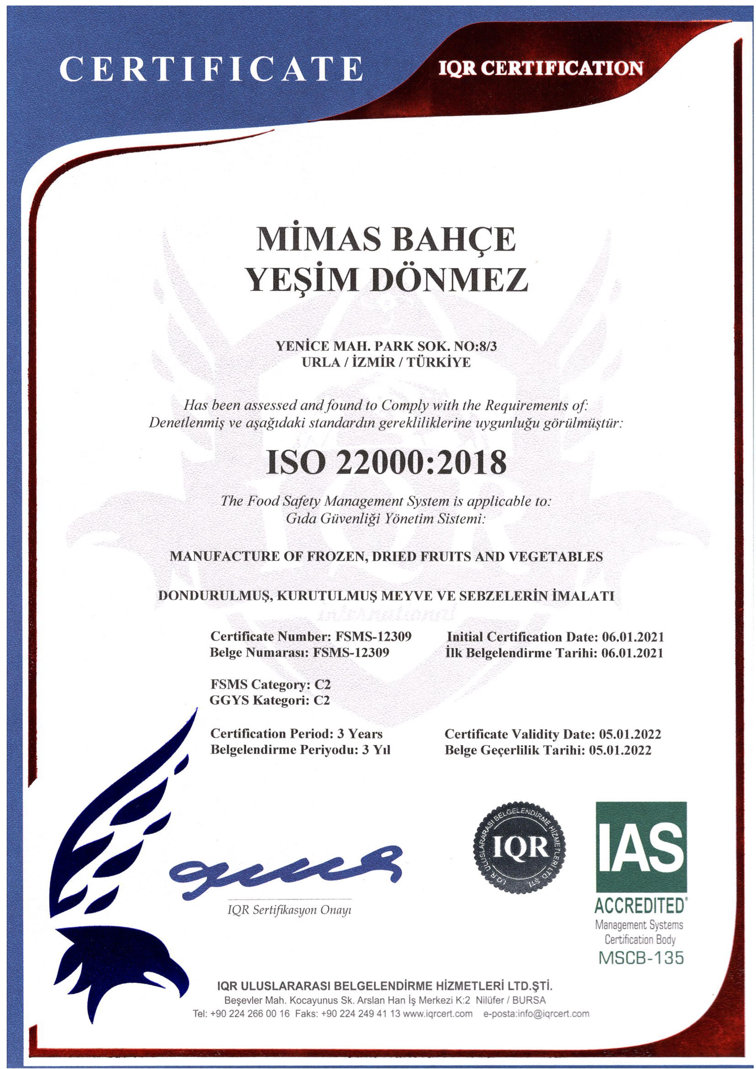ISO 22000:2018