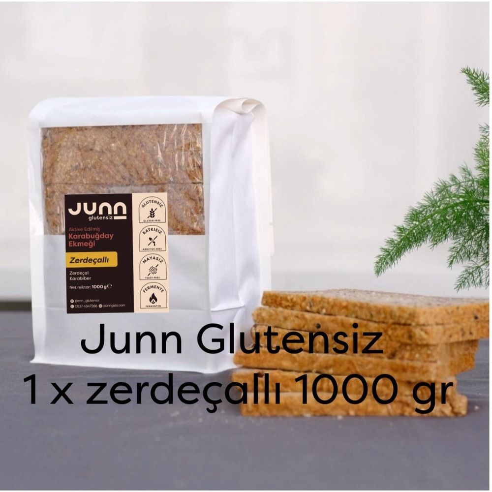 Karabuğday Ekmeği Glutensiz,Aktive,Mayasız Zerdeçallı 1000 g