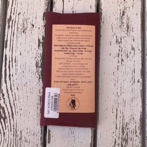 O Atölye %81 Kosta Rika Upala Kakao , Kakao Nib  Extra Dark 80g
