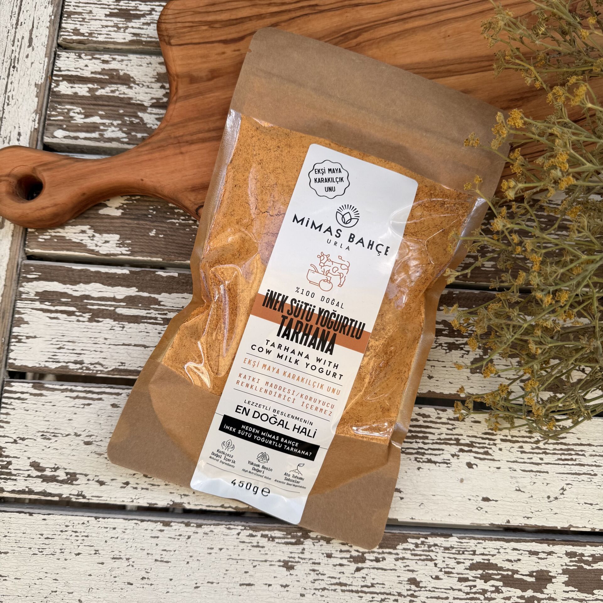 Tarhana (İnek Sütü Yoğurtlu) Katkısız,Doğal 450gr