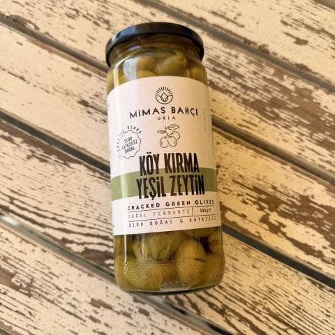 Köy Kırma Yeşil Zeytin Doğal,Katkısız 300 g