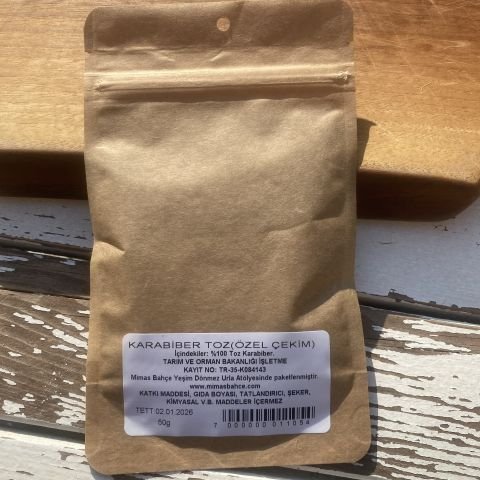 Karabiber Toz Özel Çekim Doğal Katkısız 50 gr