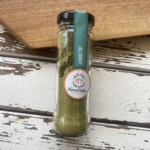 Acı Biber Tozu Yeşil Katkısız,Doğal 50 gr