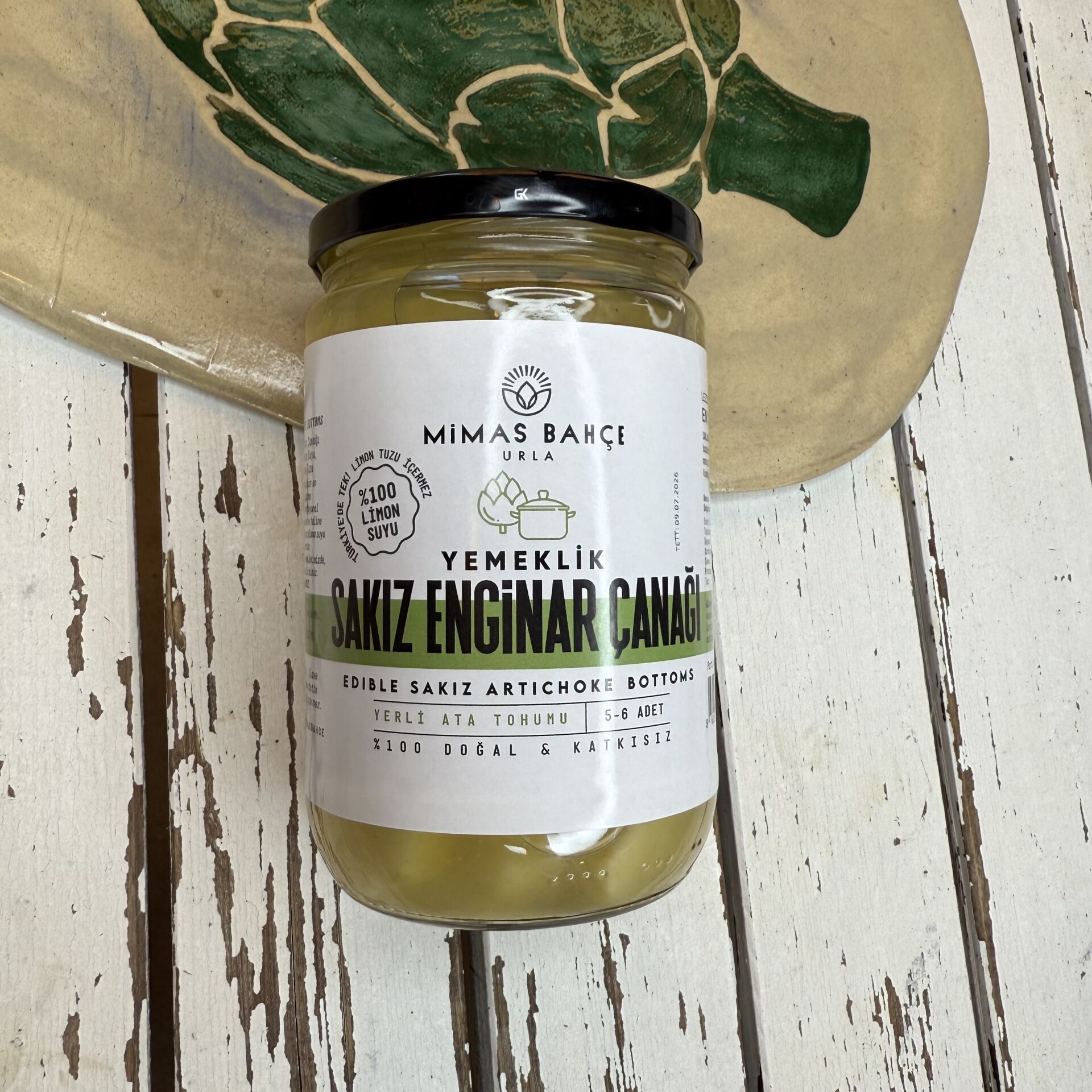 Sakız Enginar Çanak Yemeklik %100 Limon Suyu Konserve 660cc