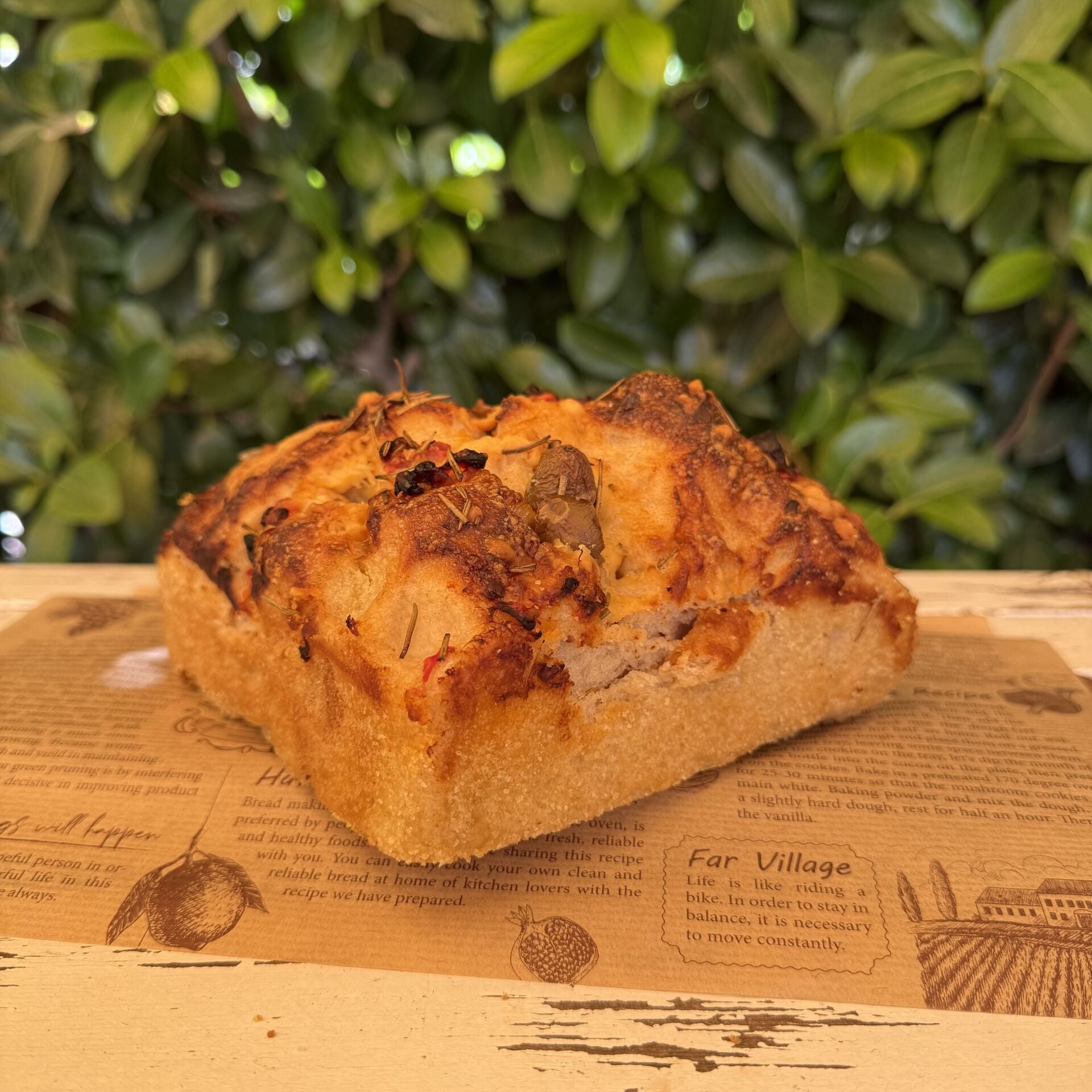 Focaccia Zeytin&Domates&İzmir Tulum Peynirli 700 g