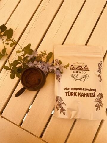 Odun Ateşinde Kavrulmuş Türk Kahvesi