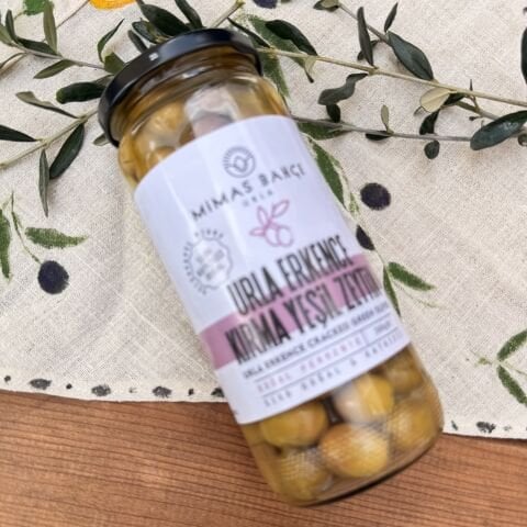 Urla Erkence Kırma Yeşil Zeytin Doğal, Katkısız 300 g
