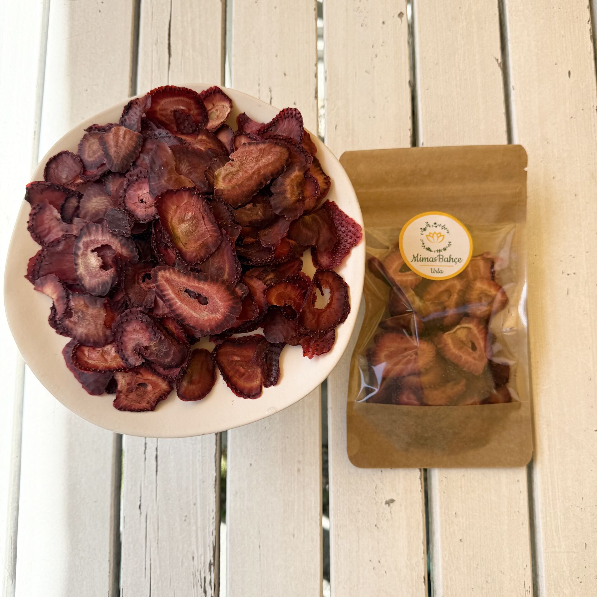 Çilek Kurusu Şekersiz,Katkısız 30 gr