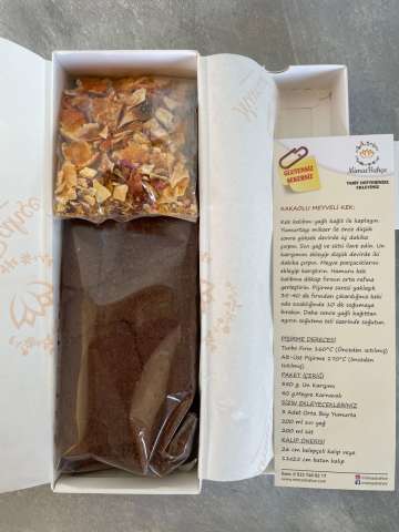 Kakaolu Meyveli Kek Un   Glütensiz,Şekersiz,Katkısız  390 gr.