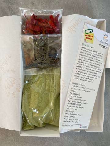 Ispanaklı  Kek Un  Glutensiz,Şekersiz,Katkısız 285 gr