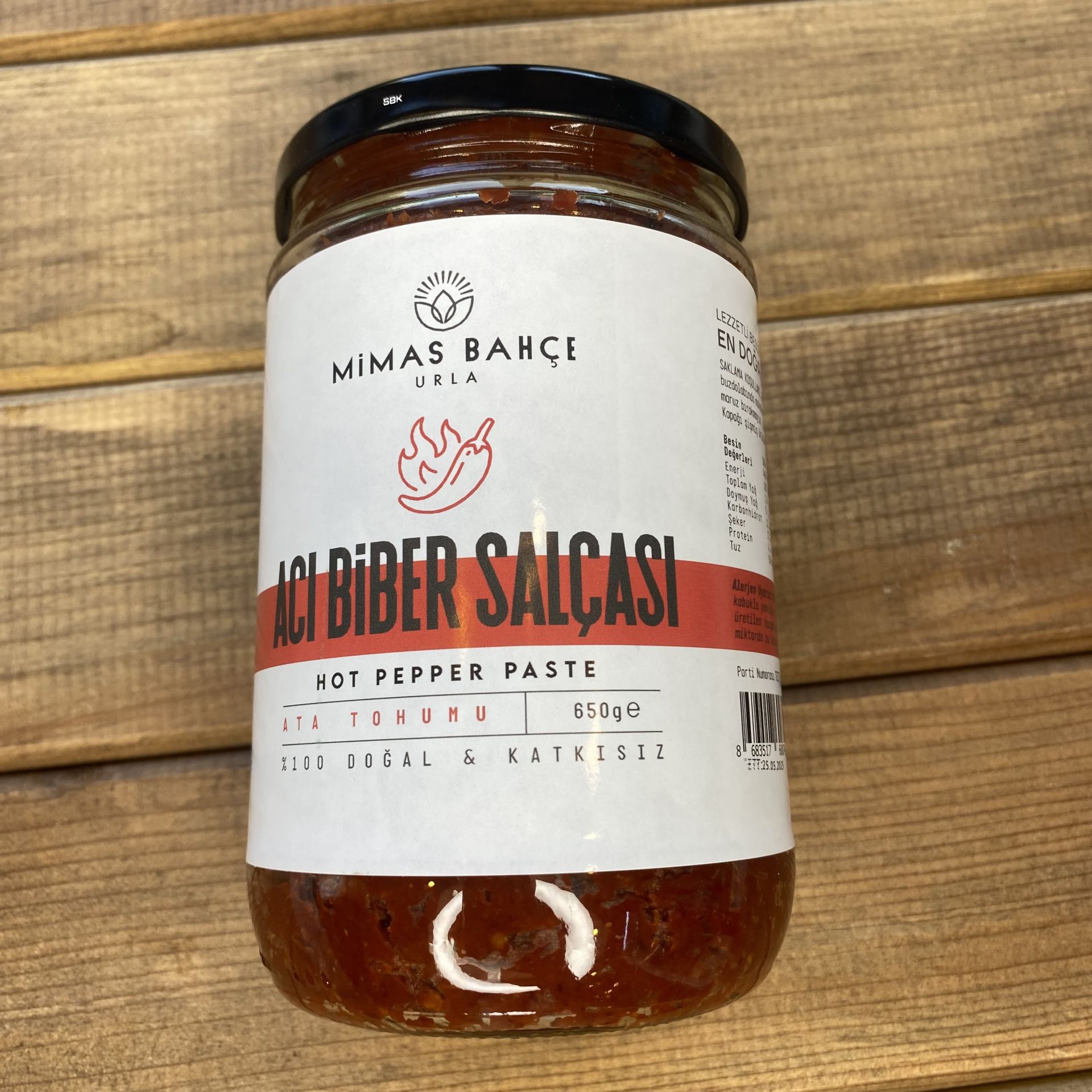 Acı Biber  Salçası Ata Tohumu,Katkısız.Doğal 650gr