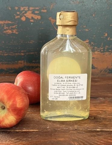 Doğal Fermente Elma Sirkesi  Doğal,Katkısız 200gr
