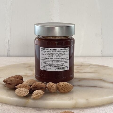Kayısı Marmelatı Bademli Doğal,Katkısız 325 g