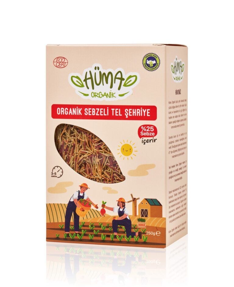 Tel Şehriye Sebzeli Organik 200 g