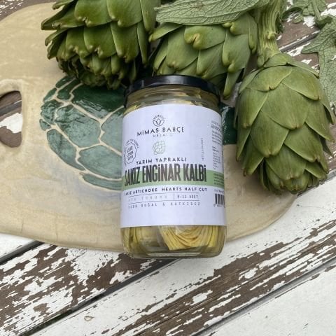 Sakız Enginar Kalp Yarım Yapraklı %100  Limon Suyu İle Konserve 660cc