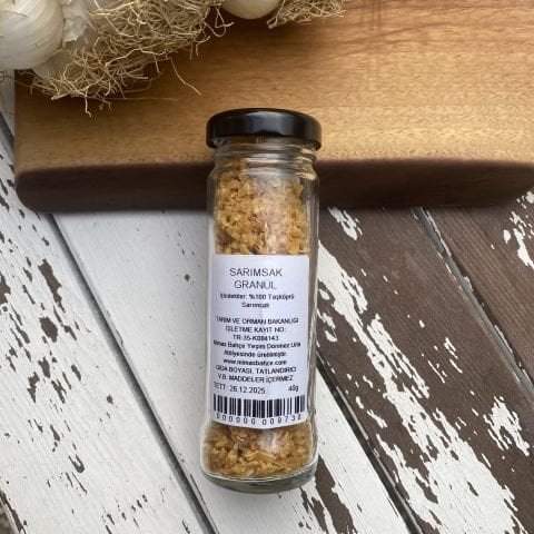 Sarımsak Granül Katkısız,Doğal 40 g