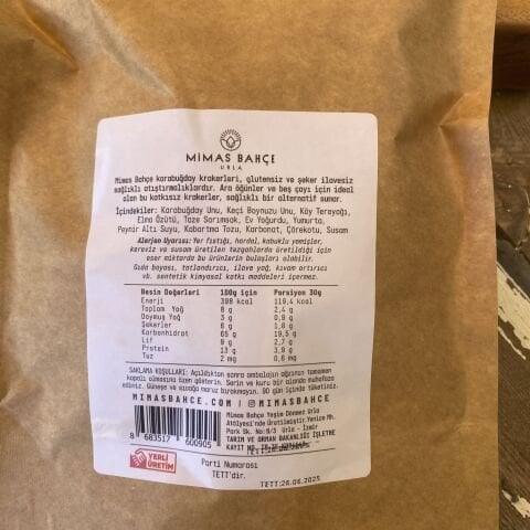 Karabuğday Kraker  Katkısız 150 g