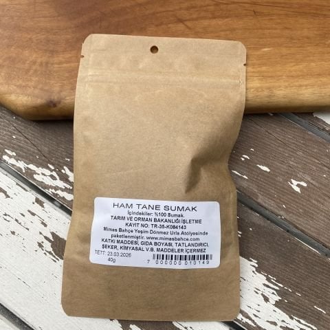 Sumak Ham Tane Katkısız,Doğal 40 g