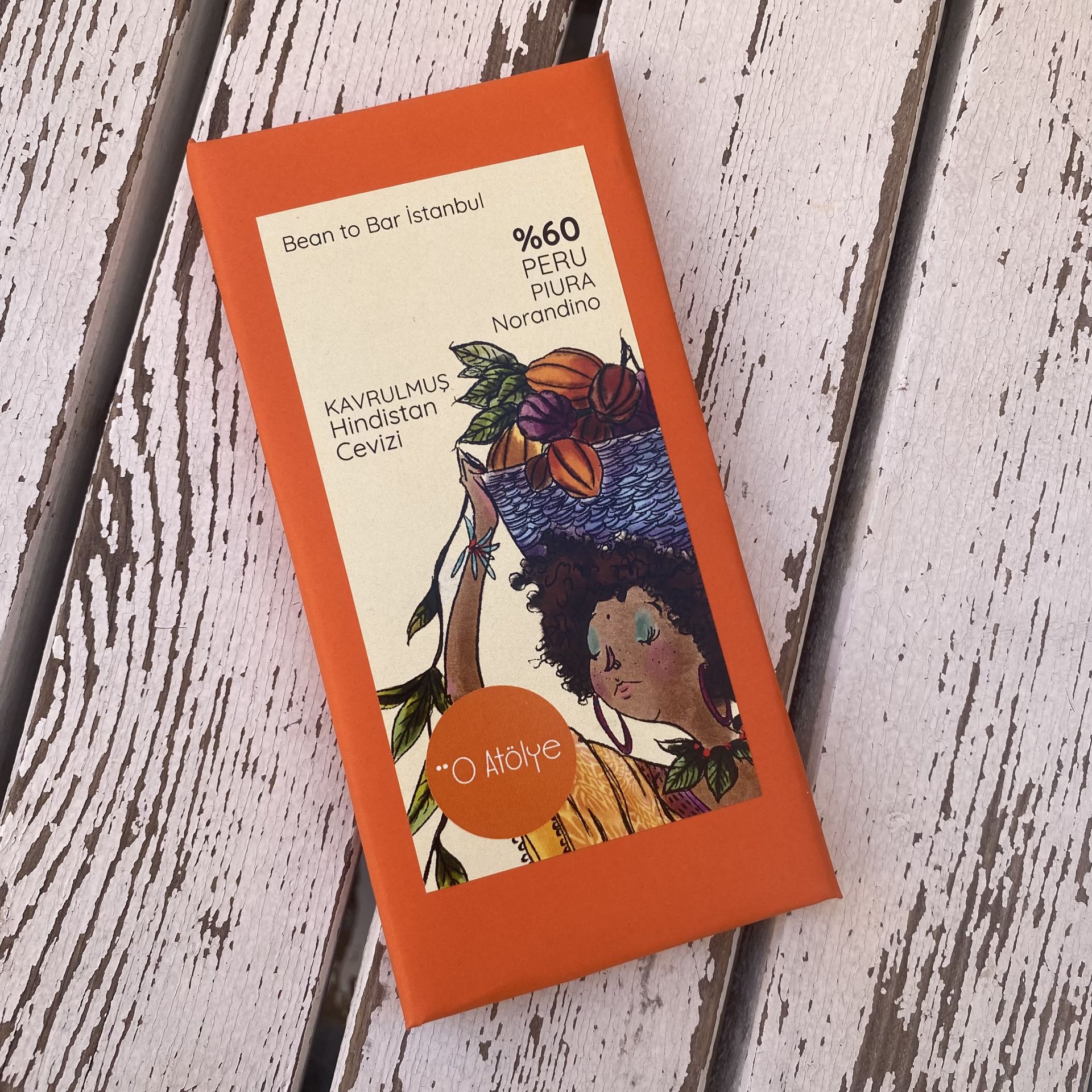 O Atölye %60 Peru PİURA Norandino Kavrulmuş Hindistan Cevizi 80 g