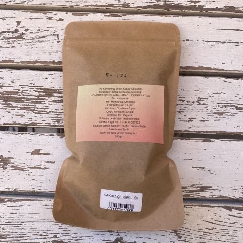 O Atölye Honduras-Apaz Az Kavrulmuş Kakao Çekirdeği  200 g