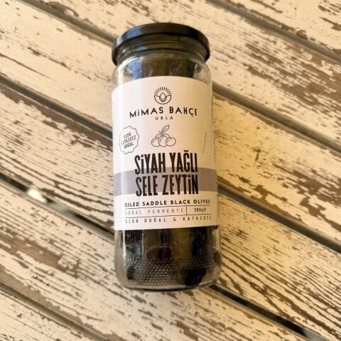 Siyah Yağlı  Sele Zeytin Katkısız,Doğal 300 g