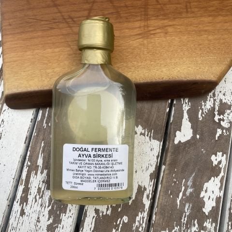 Ayva Sirkesi Doğal, Fermente 200 ml